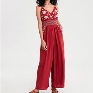 American Eagle terricota jumpsuit